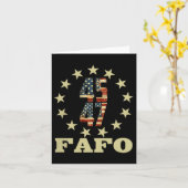 Grappige foto van Fafo Trump Kaart (Gele Bloem)