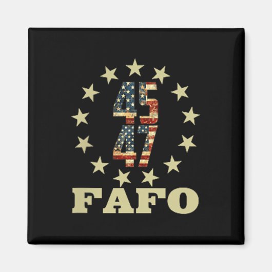 Grappige foto van Fafo Trump Magneet (Voorkant)