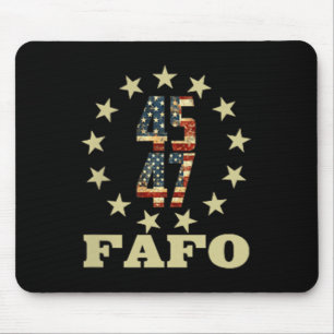 Grappige foto van Fafo Trump Muismat