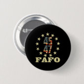 Grappige foto van Fafo Trump Ronde Button 5,7 Cm (Voorkant /achterkant)