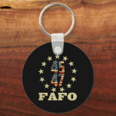 Grappige foto van Fafo Trump Sleutelhanger (Voorkant)