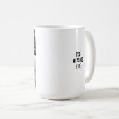 Grappige foto van Happy Dog B & W Fotografie Koffiemok (Voorkant rechts)