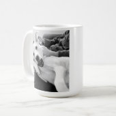 Grappige foto van Happy Dog B & W Fotografie Koffiemok (Voorkant links)