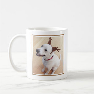 Grappige foto van Hond glimlachend met gewei Get W Koffiemok