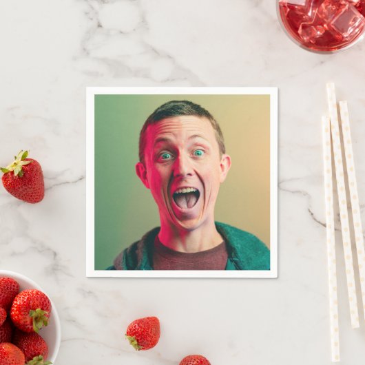 Grappige foto verjaardagsfeest servet (Insitu)