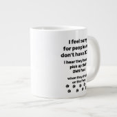Grappige foto voor hondenliefhebbers grote koffiekop (Voorkant rechts)