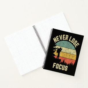 Grappige Fotograaf Camera Verliest Nooit Focus  Notitieboek