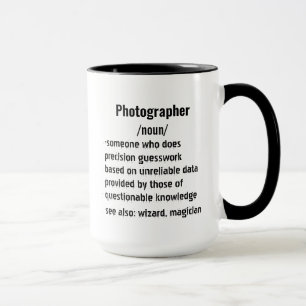 Grappige Fotograaf Definitie geschenken voor manne Mok