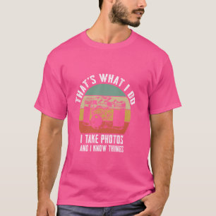 Grappige Fotograaf Gifts retro camera Fotografie T-shirt