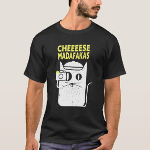Grappige Fotograaf Kat Fotografie Camera T-shirt
