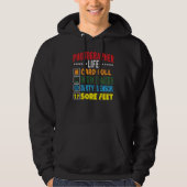 Grappige Fotograaf Life Checklist Hoodie (Voorkant)