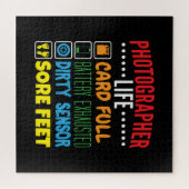 Grappige Fotograaf Life Checklist Legpuzzel (Horizontaal)