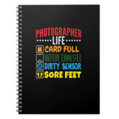 Grappige Fotograaf Life Checklist Notitieboek (Voorkant)