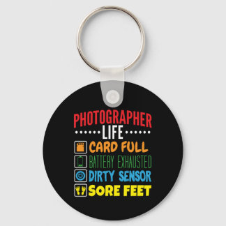 Grappige Fotograaf Life Checklist Sleutelhanger