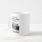 Grappige Fotograaf met Vintage Camera Koffiemok (Voorkant links)