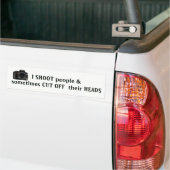 Grappige fotograaf quote bumpersticker (Op Truck)