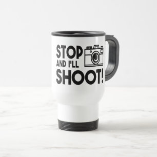 Grappige fotografie Huwelijksfotograaf Camera Reisbeker