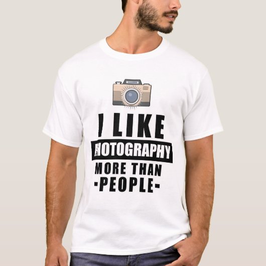 Grappige Fotografie Ontwerp T-shirt (Voorkant)