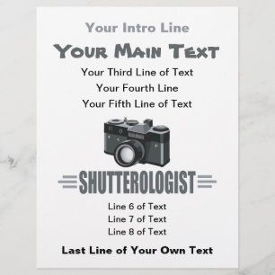 Grappige fotografie SLUITEROLOGE Fotograaf Flyer