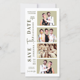 Grappige Fotohokje Strip Snor Steltjes Save The Date