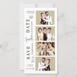 Grappige Fotohokje Strip Snor Steltjes Save The Date
