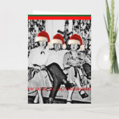 Grappige fotoKerstmis Feestdagen Kaart (Achterkant)