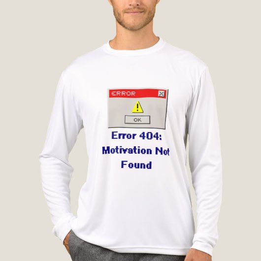 Grappige fout 404 Motivatie niet gevonden Retro T  Tri-Blend Shirt (Voorkant volledig)