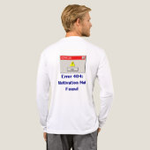 Grappige fout 404 Motivatie niet gevonden Retro T  Tri-Blend Shirt (Achterkant)
