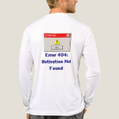 Grappige fout 404 Motivatie niet gevonden Retro T  Tri-Blend Shirt (Achterkant)