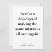 Grappige fouten Gelukkig Nieuwjaar Feestdagenkaart (Voorkant)