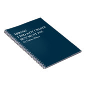 Grappige Foutherstelling Gepersonaliseerd Werk Notitieboek (Rechterzijde)