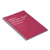 Grappige Foutherstelling Gepersonaliseerd Werk Notitieboek (Rechterzijde)
