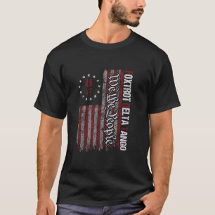Grappige Foxdraaft Delta Tangos We The People Vere T-shirt