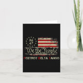 Grappige Foxdraaft Delta Tangos Wij de mensen ons  Kaart (Voorkant)