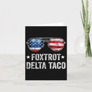 Grappige Foxtrot Delta Taco1 Kaart