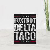 Grappige Foxtrot Delta Taco2 Kaart (Voorkant)