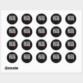 Grappige Foxtrot Delta Taco4 Ronde Sticker (Vel)