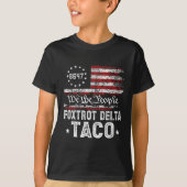 Grappige Foxtrot Delta Taco T-shirt (Voorkant)