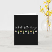 Grappige Foxtrot Tango Delta, Groovy Retro Quote, Kaart (Gele Bloem)
