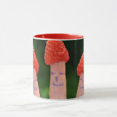 Grappige frambozenvingers mok (Midden)