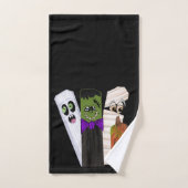 Grappige Frankenstein Geest Pompoen Onzichtbare Ma Bad Handdoek (Handdoek)