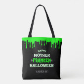 Grappige Frankenstein Gelukkige Moeder Franken Hal Tote Bag (Achterkant)