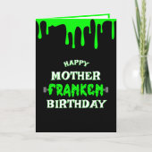 Grappige Frankenstein Halloween Gelukkige Verjaard Bedankkaart (Voorkant)