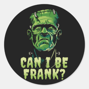 Grappige Frankenstein kan ik zijn Frank Halloween Ronde Sticker