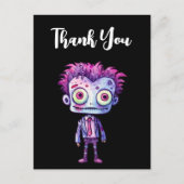 Grappige Frankenstein Monster Halloween Bedankt Briefkaart (Voorkant)
