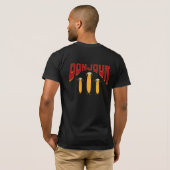 Grappige Franse Baguette T-shirt (Achterkant volledig)