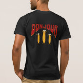 Grappige Franse Baguette T-shirt (Achterkant)