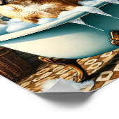 Grappige Franse Bulldog Badkamer Poster (Hoek)