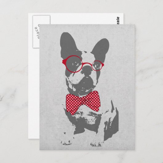 Grappige Franse Bulldog Briefkaart (Voorkant / Achterkant)