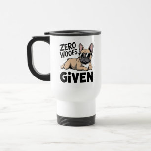 Grappige Franse Bulldog cadeau Sarcasthond Antisoc Reisbeker